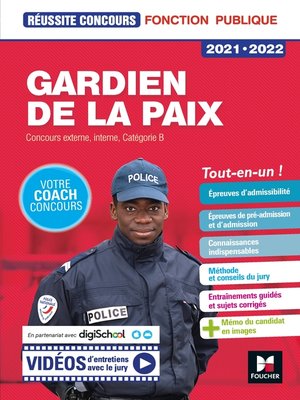cover image of Réussite Concours Gardien de la paix Cat. B--2021 -2022--Préparation complète